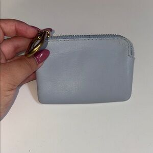 Madewell Gray Key Card Holder Leather Accessory